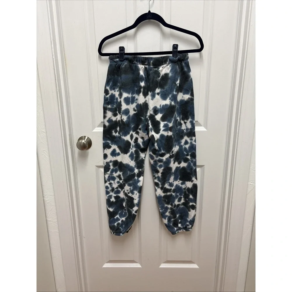Colsie Woman's Tie Dye  Drawstring Fleece Draw String Jogger Sweatpants - Small‎ - Picture 3 of 7